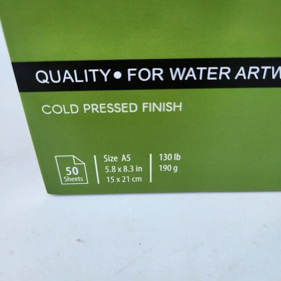 NEW 50 Sheets Watercolor Paper Pad 130 lb /190 GSM 8.3" x 5.8" Cold Press Paper - Picture 3 of 9